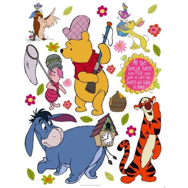Nalle Puh - maxi wallstickers 85x65cm