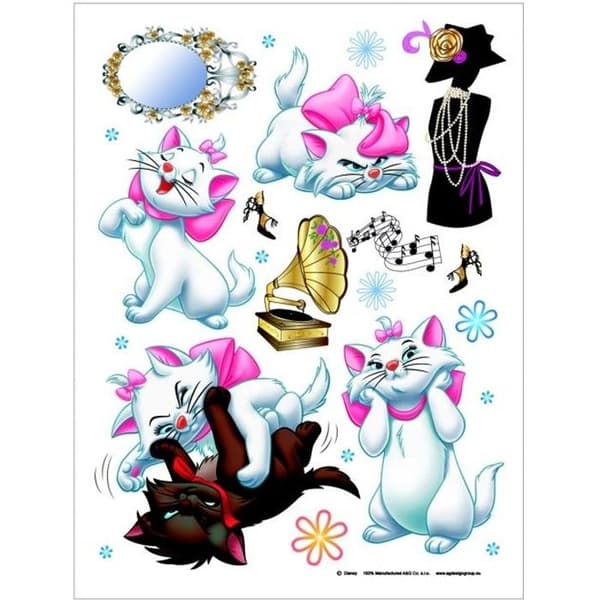 Väggdekaler ARISTOCHAT - Marie - Maxi - 85x65cm - Prinsessor - Blå - Vinyl