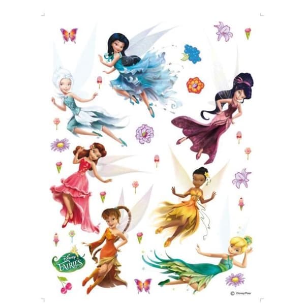Tinker Bell Spring Valley Disney feer klistermärken - Ark med 65x85cm