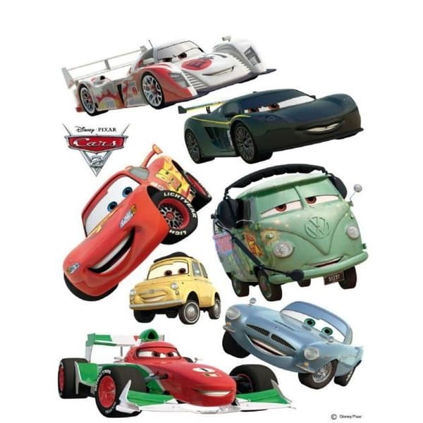 DISNEY CARS 2 maxi wallstickers 85x65cm