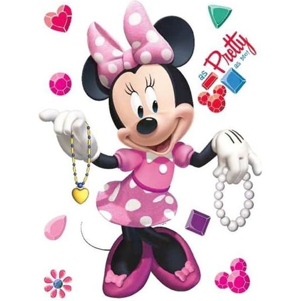 MAXI WALL STICKERS Minnie - hög. 80 cm