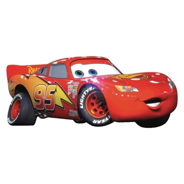 Giant ROOMMATES CARS-dekal - Vinyl - Röd - För barnrum
