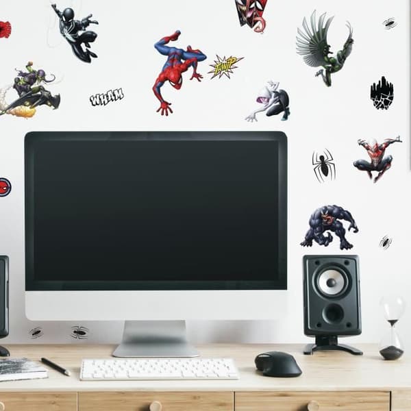 Väggklistermärken - MARVEL - Spiderman Ultimate Collection - 32 klistermärken - Vinyl - Vit