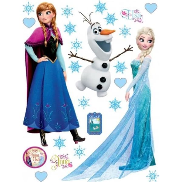 Disney Frozen Anna Elsa &amp; Olaf jätteklistermärken