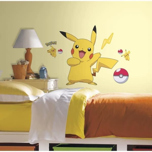 Jättemärke - Nintendo - Pikachu - 45,7 cm x 101,6 cm - Vinyl - Kan flyttas