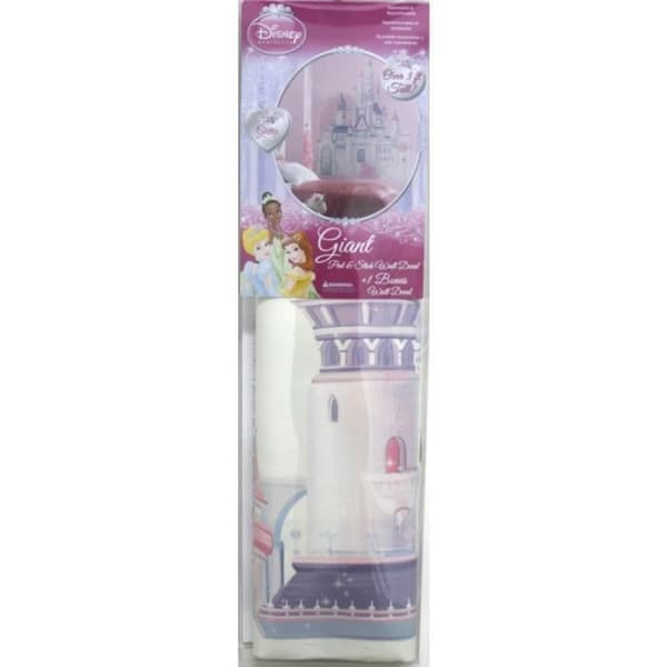 Stickers Disney Chateau Princesse - ROOMMATES - Återpositionerbara - Rosa - Barn - 107cm