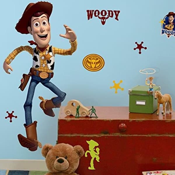 Dekal - Disney - Woody - 101,6 x 45,7 cm - Flytbar - Väggdekoration
