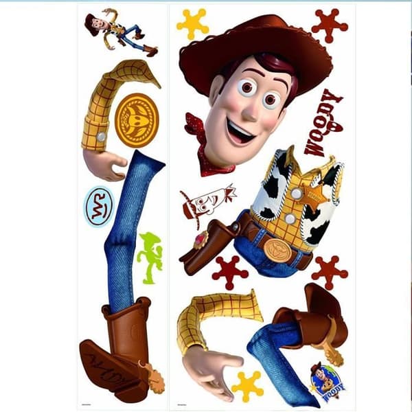 Dekal - Disney - Woody - 101,6 x 45,7 cm - Flytbar - Väggdekoration