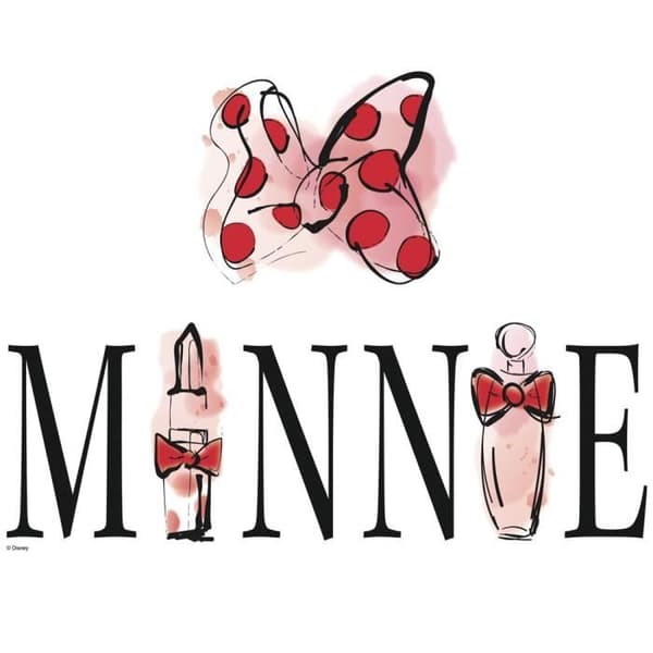 Minnie Mouse Graphic Disney wallstickers - ROOM MATES - Rosa - För flickrum