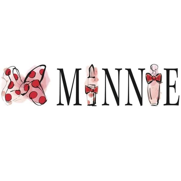 Minnie Mouse Graphic Disney wallstickers - ROOM MATES - Rosa - För flickrum