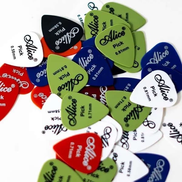 10-Pack gitarplektrum, tonekontroll elektrisk gitar og elektrisk bass