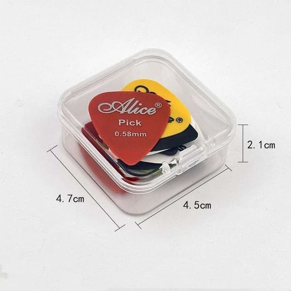 10-Pack gitarplektrum, tonekontroll elektrisk gitar og elektrisk bass