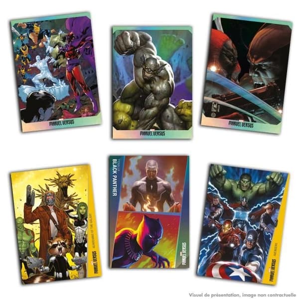 Marvel Versus kortsamling - Panini - Fat Pack 22 kort - Blå - Blandat - Från 3 år