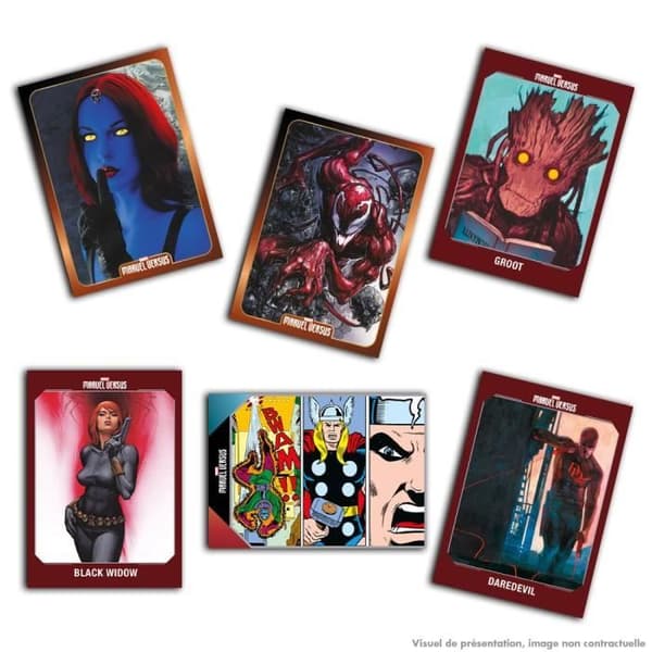 Marvel Versus kortsamling - Panini - Fat Pack 22 kort - Blå - Blandat - Från 3 år