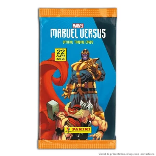 Marvel Versus kortsamling - Panini - Fat Pack 22 kort - Blå - Blandat - Från 3 år