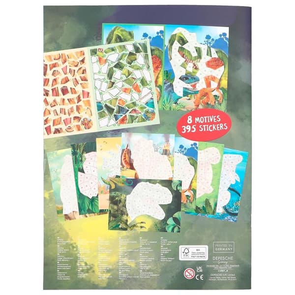 Dino World Nummer Stickersbok