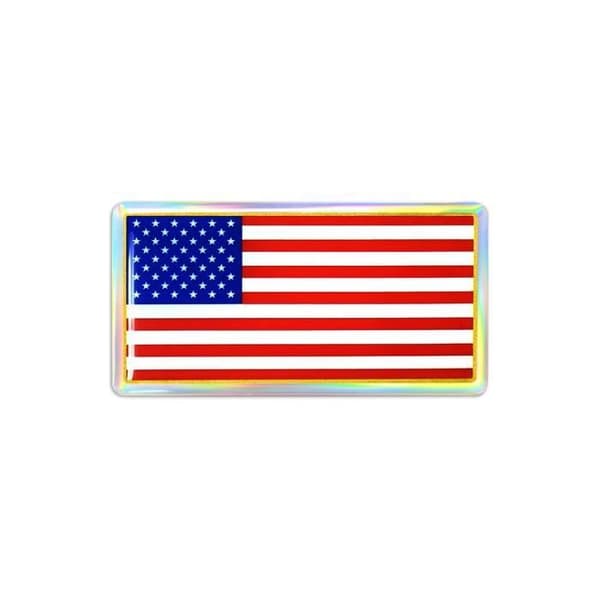 Klistermärke 3D USA Flagg Klistermärke, 88 x 40 mm