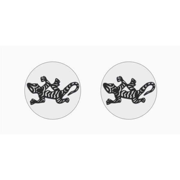 Gecko-dekal Diam. 12mm 2 stycken
