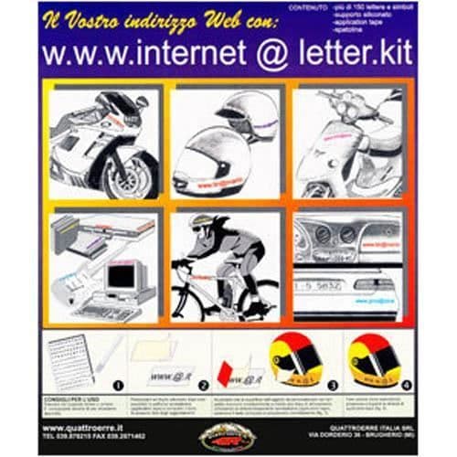 Klisterbokstäver och siffror - Web - Gul - 161 delar - 20x24 cm - Hållbar över tid