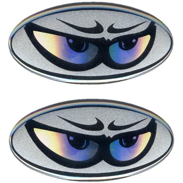 3D-klistermärken Ovala ögon 56 x 28 mm Par