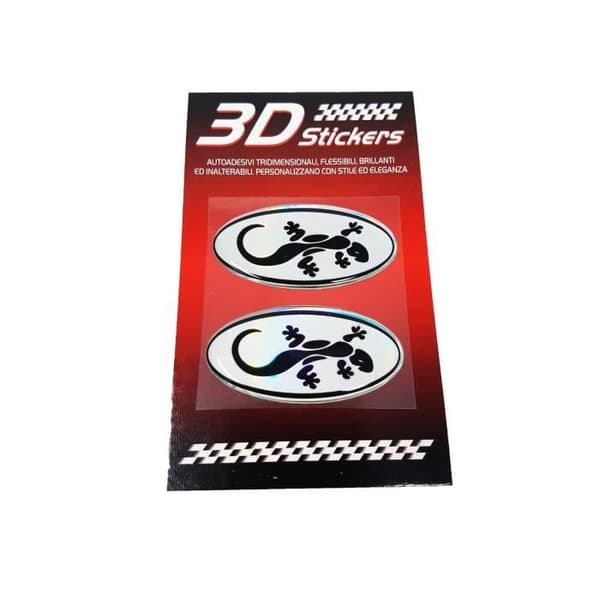 3D Ovals Gecko Adhesive, förpackning om 2, 56 x 28 mm