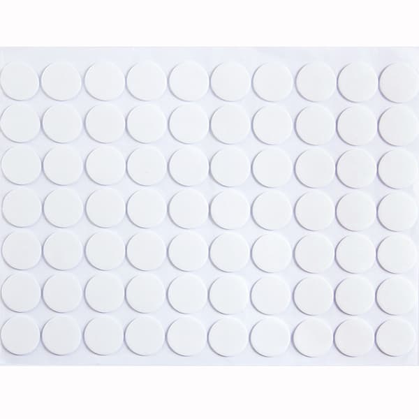 INF Kaksipuoliset tarrapisteet, vedenpitävät liimakittitarrat  2x2x0.5 cm