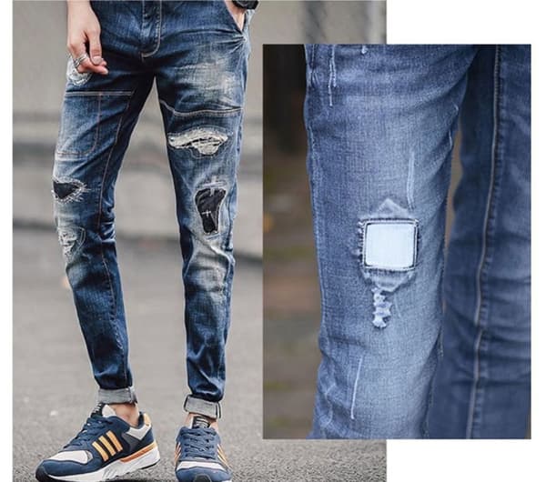 Denimlapper, reparasjonslapper for reparasjon av klær, jeans 25-pack