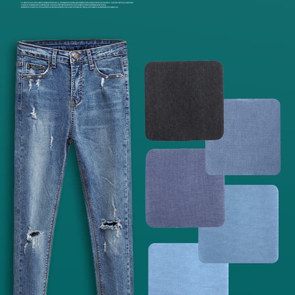 Denimlapper, reparasjonslapper for reparasjon av klær, jeans 25-pack