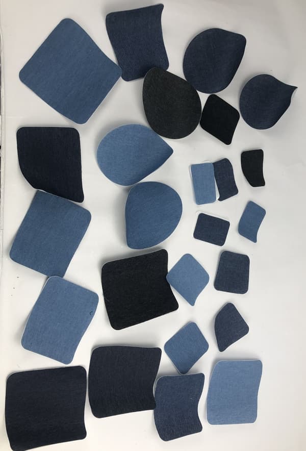 INF Denimlapper, reparasjonslapper for reparasjon av klær, jeans 20-pack