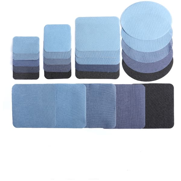 INF Denimlapper, reparasjonslapper for reparasjon av klær, jeans 20-pack