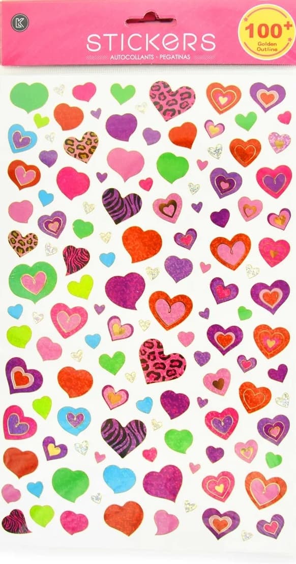 Stickers Hearts 100+