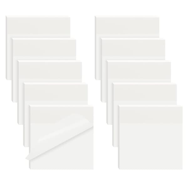 INF 10 sæt gennemsigtige Sticky Notes