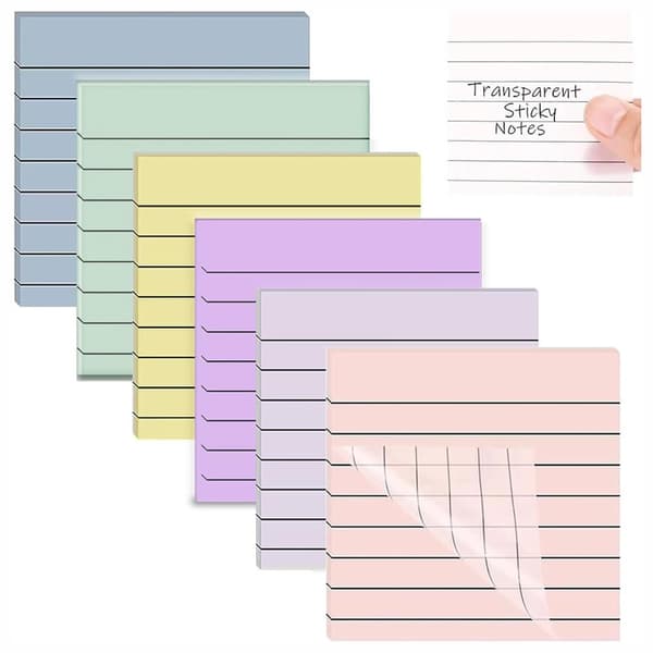 INF Morandi horisontell linje klisterlappar 6-set