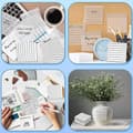 Miniatyrbillede 2 af 9: INF Morandi vandret linje sticky notes 10-set
