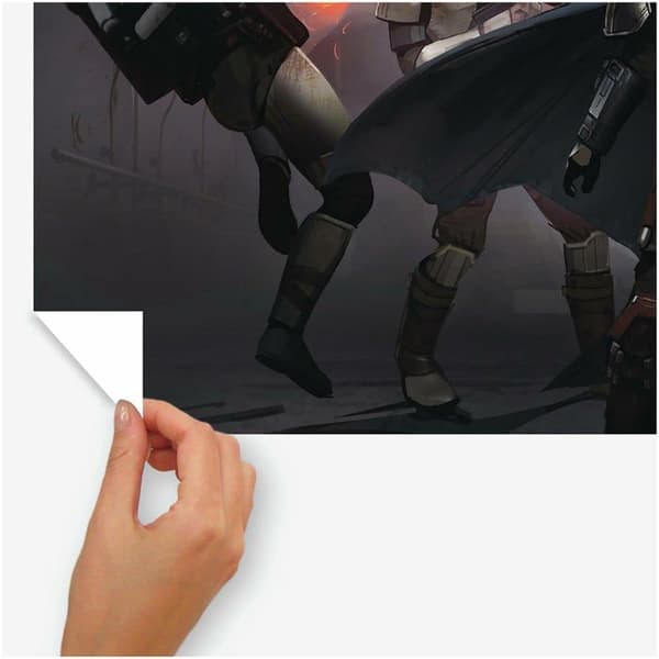 Rumskamrater - RMK4767GM - Giant Mandalorian Graphic and Repositionable Sticker, Vinyl, 92,71 cm x 43,82 cm