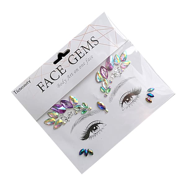 INF Face Jewels Makeup-klistremerker Flerfarget