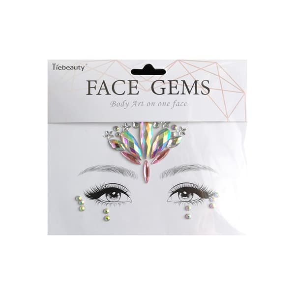 INF Face Jewels Makeup Stickers Flerfärgad