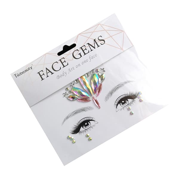INF Face Jewels Makeup Stickers Flerfärgad