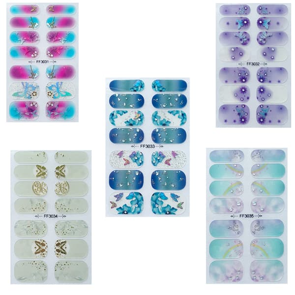 INF 5-pakkaiset Nail Art-tarrat
