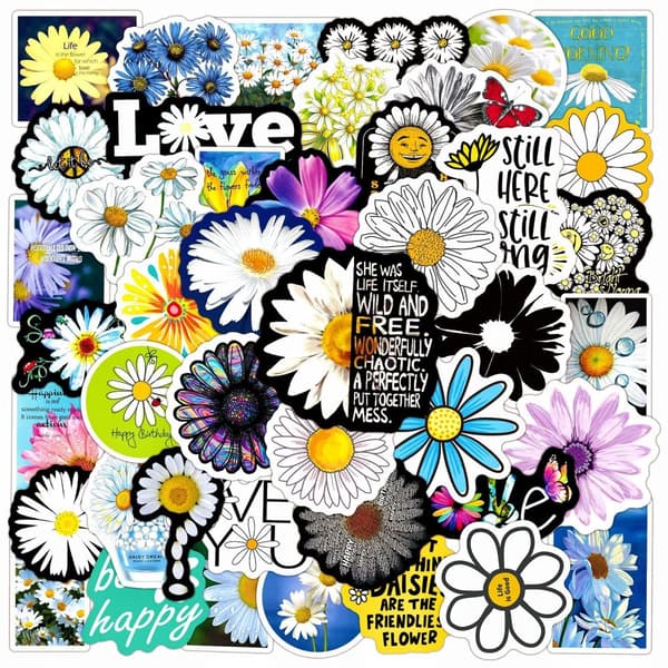 INF Vedenpitävät Daisy Doodle -tarrat