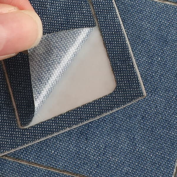 INF 5-delt sett med selvklebende lappeteppe denimlapper for klesreparasjon