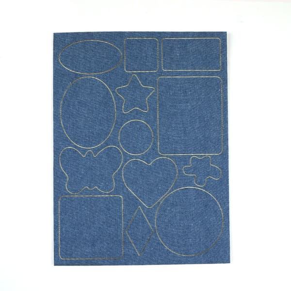 INF 5-osainen itseliimautuvien tilkkutikkujen denim-laastarit vaatteiden korjaukseen