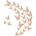 Miniatyrbild 1 av 4: 36-pack 3D Butterfly Väggdekaler, Butterfly Väggdekaler för fester och födelsedagar (3 storlekar, rosa)