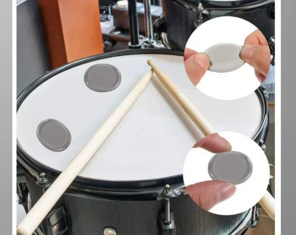 INF Drum Mute Pads, silikonirummun vaimentimet geelityynyt