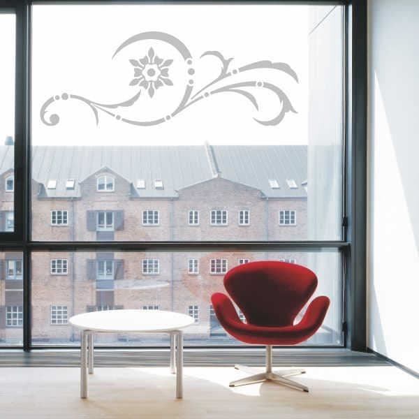 Väggklistermärken - Klistermärke - e13 Blommor Växter 160 x58 cm - glasdekoration