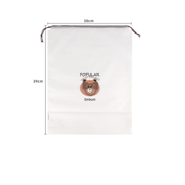 INF Transparente Opbevaringsposer i Non-Woven (10-pak) Broun
