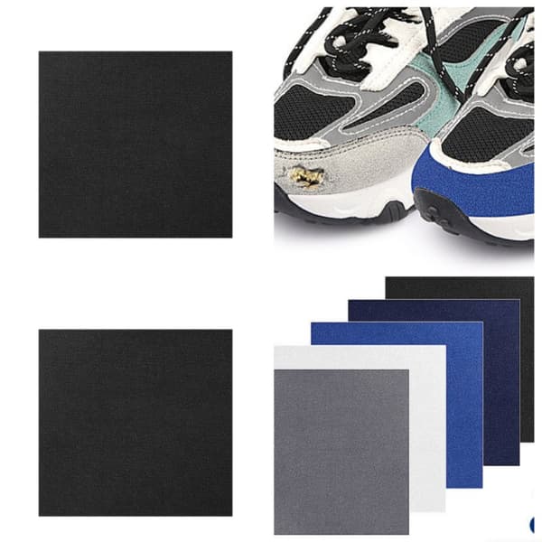 INF 2-pack skoreparationslappar, självhäftande skolapp för reparation av sneakers