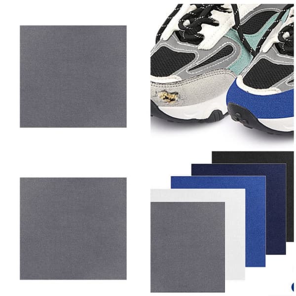 INF 2-paks skoreparasjonslapper, selvklebende skolapp for reparasjon av sneakers Mørk grå