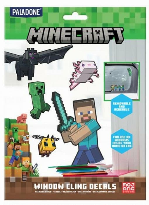 Paladone Minecraft Window Cling Decals | CDON