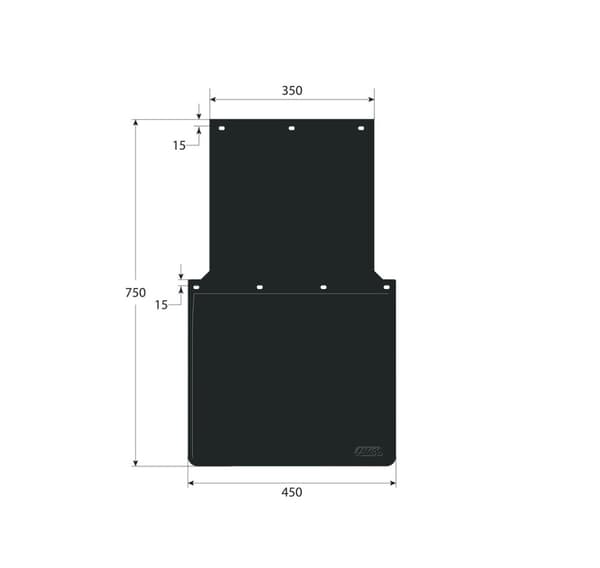 Par skjermer 2 stk 45*75cm PVC